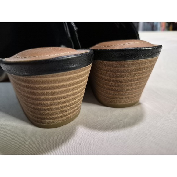 Universal thread Tara Slip On Mules Black Faux Leather Women's Size 8 - Picture 5 of 9